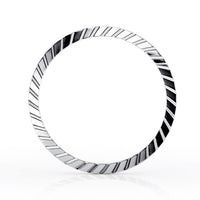 14K Ribbed Nose Hoop - 20G