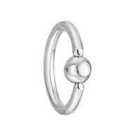 14K Gold Diamond Nose Hoop - 22G