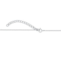 Cubic Zirconia Snowflake Pendant in Sterling Silver, 18"