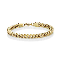 Thick Bracelet in Gold Ion Plated Stainless Steel