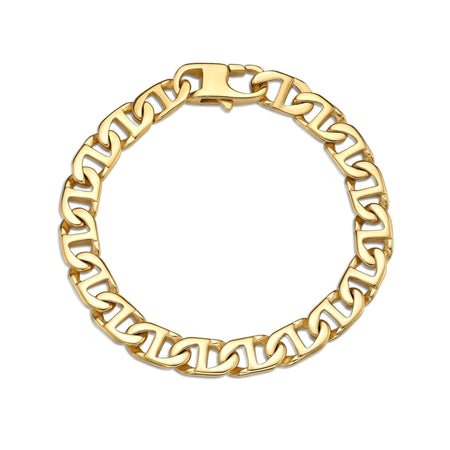 Men's 10MM Mariner Chain Bracelet in Stainless Steel, 9"