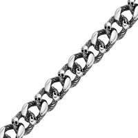Chunky Skull Bracelet in Stainless Steel