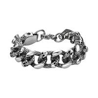 Chunky Skull Bracelet in Stainless Steel