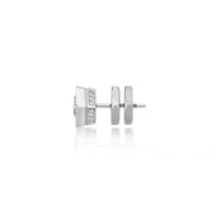 Hexagon Stud Earring in Stainless Steel