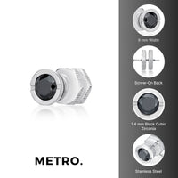 Round Stud Earring in Stainless Steel