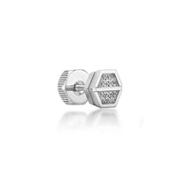 Hexagon Stud Earring in Stainless Steel