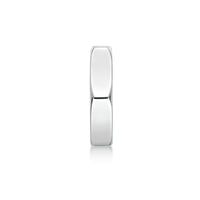 Hexagon Hoop Earring in Stainless Steel