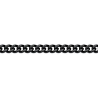 Thick Bracelet in Black Ion Plated Stainless Steel