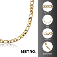 Bold Chain in Gold Ion Plated Stainless Steel