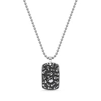 Skull Pendant in Antique Finish Stainless Steel