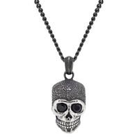 Skull Pendant in Black Ion Plated Stainless Steel
