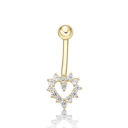 Heart Belly Ring - 16G