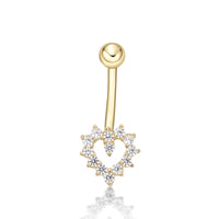 Heart Belly Ring - 16G