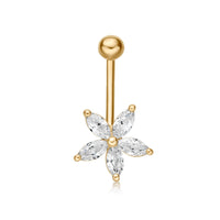 Flower Belly Ring - 16G