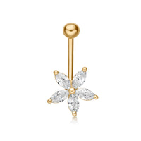 Flower Belly Ring - 16G