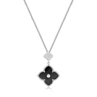 Flora Classic Double Flower Pendant Necklace