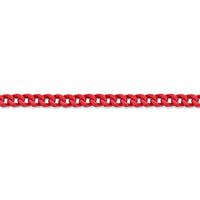 Medium Bracelet in Red Acrylic Coated Stainless Steel
