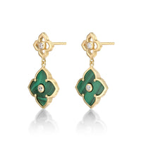 Flora Classic Double Flower Drop Earrings