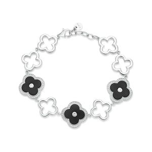 Flora Grand Halo Nine-Station Flower Bracelet