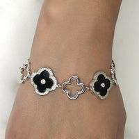 Flora Grand Halo Nine-Station Flower Bracelet