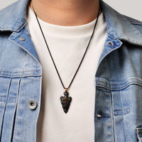 Arrowhead Cross Pendant in Stainless Steel