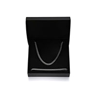 Thin Foxtail Chain Gift Set in Stainless Steel, 20"