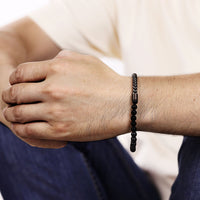 Bracelet in Gray Acrylic Coated Stainless Steel