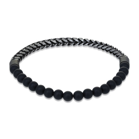 Bracelet in Gray Acrylic Coated Stainless Steel