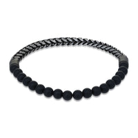 Bracelet in Gray Acrylic Coated Stainless Steel