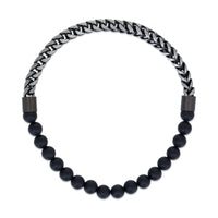 Bracelet in Gray Acrylic Coated Stainless Steel