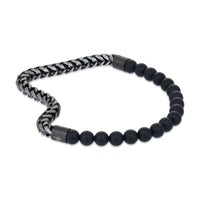 Bracelet in Gray Acrylic Coated Stainless Steel