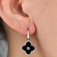 Flora Classic Flower Fish Hook Earrings