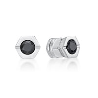 Hexagon Stud Earring in Stainless Steel