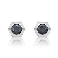 Hexagon Stud Earring in Stainless Steel