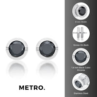 Round Stud Earring in Stainless Steel