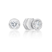 Round Stud Earring in Stainless Steel