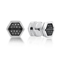 Hexagon Stud Earring in Stainless Steel