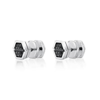 Hexagon Stud Earring in Stainless Steel