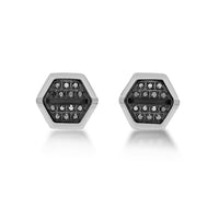 Hexagon Stud Earring in Stainless Steel