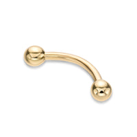 Banana Pin Barbell Eyebrow Piercing - 16G - 3/8"