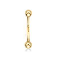 Banana Pin Barbell Eyebrow Piercing - 16G - 3/8"