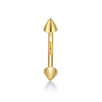 Banana Pin Spiked Eyebrow Piercing - 16G