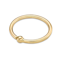 Captive Bead Hoop Nipple Ring - 14G