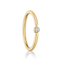 Swarovski Crystal Captive Bead Nipple Hoop - 14G