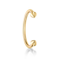Spiked Horseshoe Nipple Ring - 14G