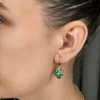 Flora Grand Triple Flower Cubic Zirconia Drop Earrings