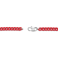 Medium Chain in Red Acrylic Coated Stainless Steel