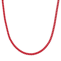 Medium Chain in Red Acrylic Coated Stainless Steel