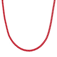 Medium Chain in Red Acrylic Coated Stainless Steel