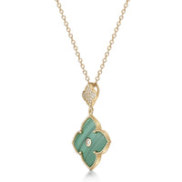 Flora Classic Double Flower Pendant Necklace